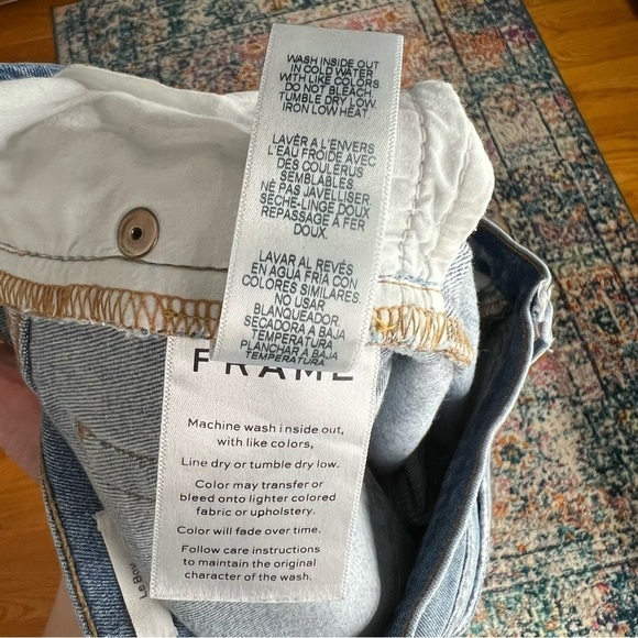 Frame Le Boy Distressed Jeans In McLane Wash‎ - Picture 13 of 16